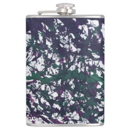 Petaca Purple, Green, Pink, Marble Artwork