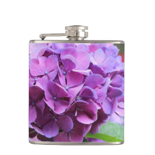Petaca Púrpura Hydrangea Vinyl Envuelto