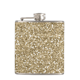 Petaca Purpurina de oro Faux Relieve metalizado Confetti