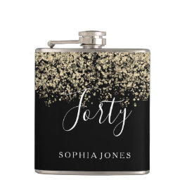 Petaca Purpurina de oro mujeres hombres regalo de Fiesta 