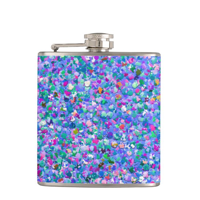Petaca Purpurina Multicolor Mosaico Moderno Grit (Anverso)