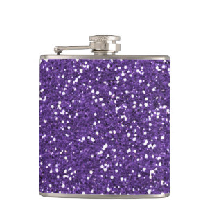 Petaca Purpurina púrpura elegante