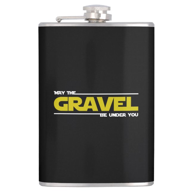 Petaca Que la grava esté debajo de ti (Anverso)