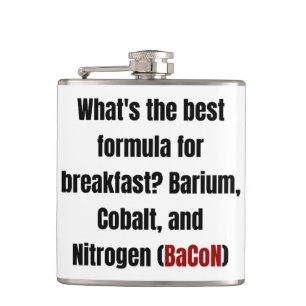 Petaca Química Bacon Pun Dad Ciencia Funny