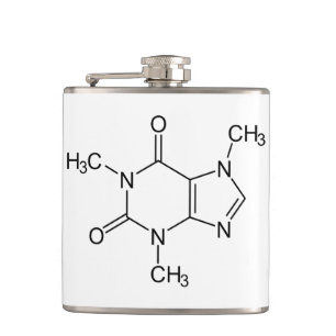 Petaca Química Molécula Cafeína Café Átomos