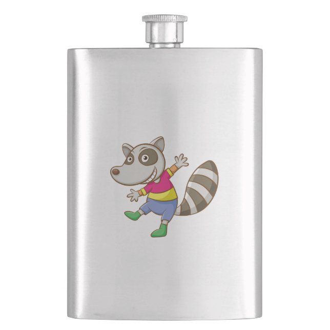 Petaca Raccoon personalizado (Anverso)