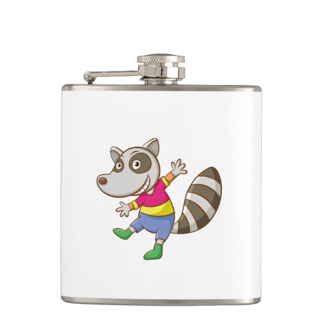 Petaca Raccoon personalizado (Anverso)