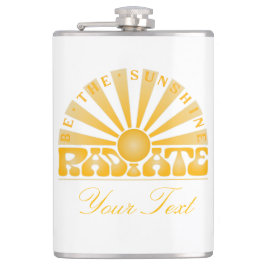 Petaca RADIATE Be the Sunshine Vintage Retro Gold Persona