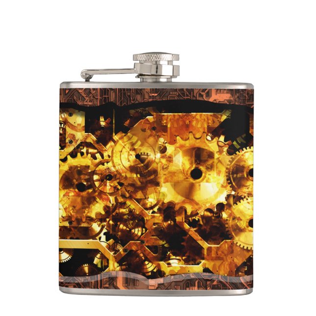Petaca Radical Steampunk 7 Envolvente (Anverso)