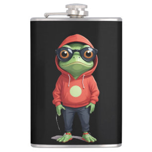 Petaca Rana con Hoodie Carácter animal divertido de Guay