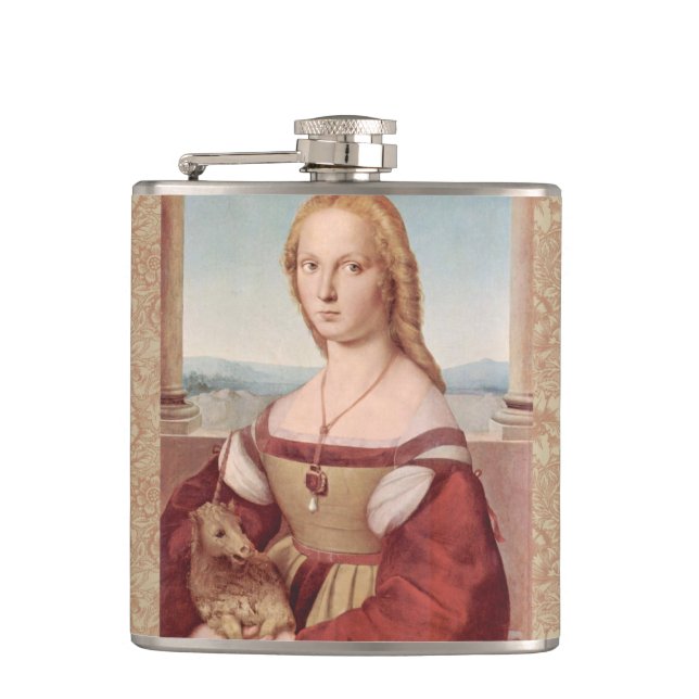 Petaca Raphael Lady y Unicorn Classic (Anverso)