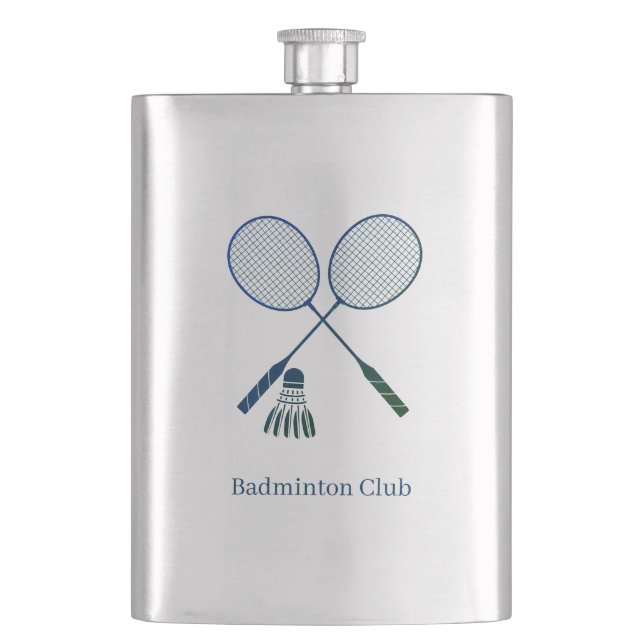 Petaca Raquetas de bádminton Volante personalizadas (Anverso)