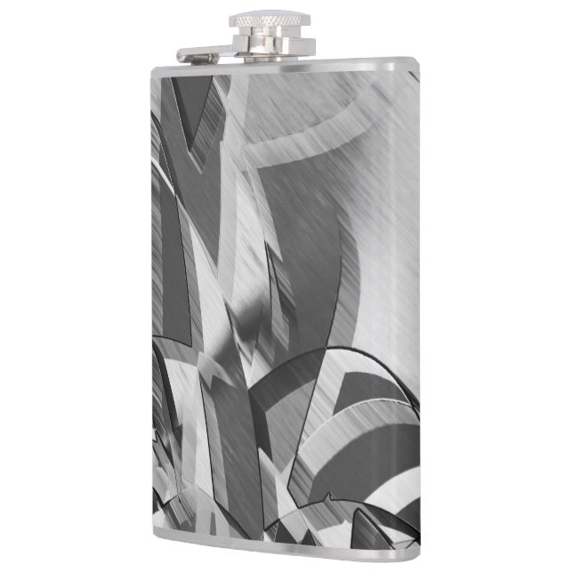 Petaca Rasgos grises sobre alguna imagen negra y borrosa (Izquierda)