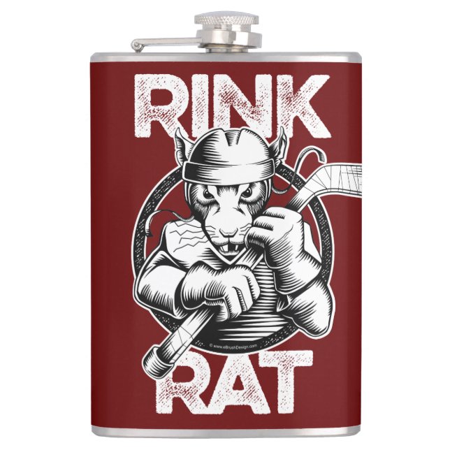 Petaca Rata de pista de hockey (Anverso)