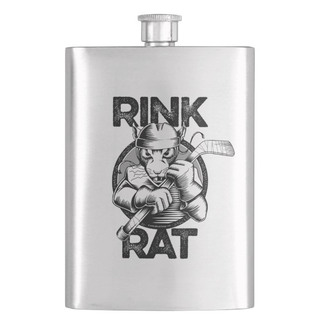 Petaca Rata de pista de hockey (Anverso)