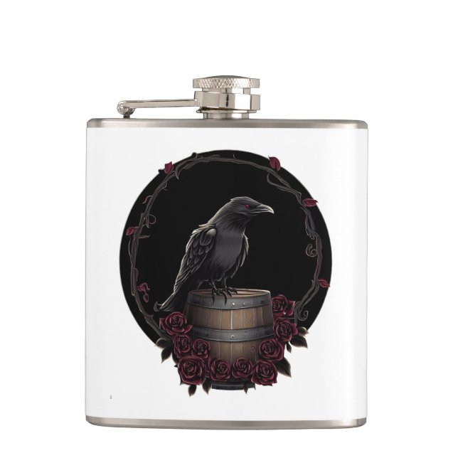 Petaca Raven/Crow Whiskey Flask (Anverso)