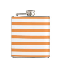 Raya horizontal del naranja y blanca