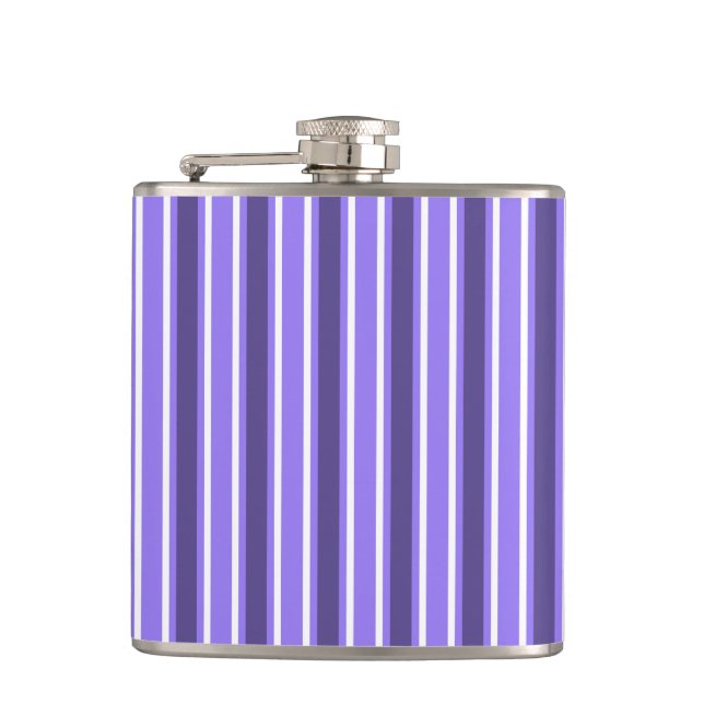 Petaca Rayas de caramelo morado y blanco (Anverso)