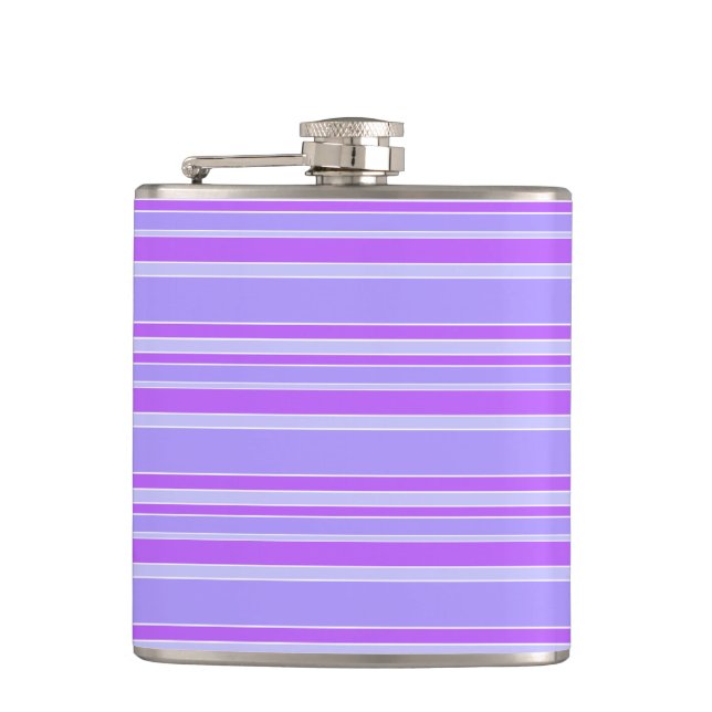 Petaca Rayas violetas (Anverso)