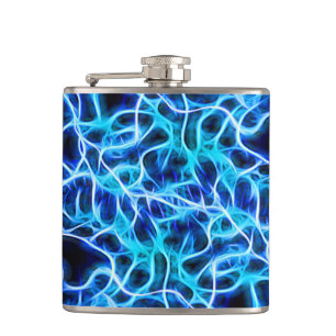 Petaca Rayo de bobina azul de neón eléctrico Tesla