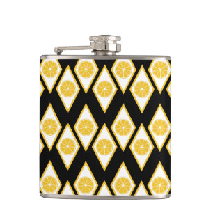 Petaca Rebanadas de la fruta cítrica en modelo moderno