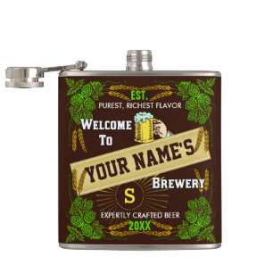 Petaca Recepción personalizada de la cervecería: Cervez