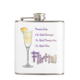 Petaca Receta de cóctel de Flirtini Piña Mimosa Arte