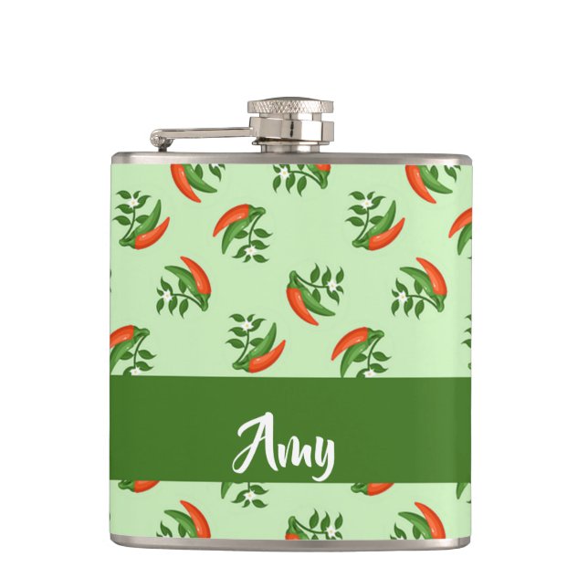 Petaca Red and green chili peppers pattern (Anverso)