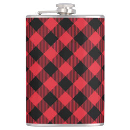 Petaca Red Black Buffalo Plaid