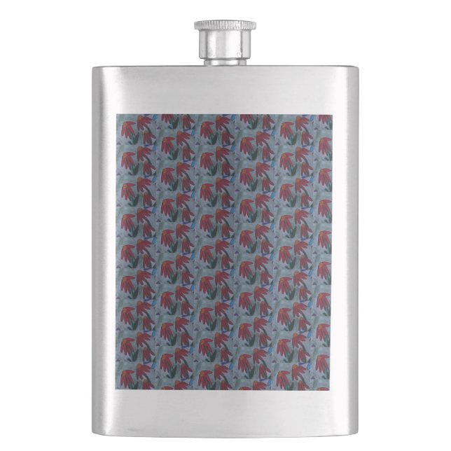 Petaca Red Daisies Classic (Anverso)