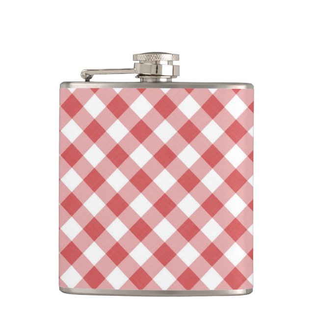Petaca Red Gingham Flask (Anverso)