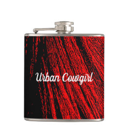 Petaca Red Horse Mane Abstract Bebe Flask