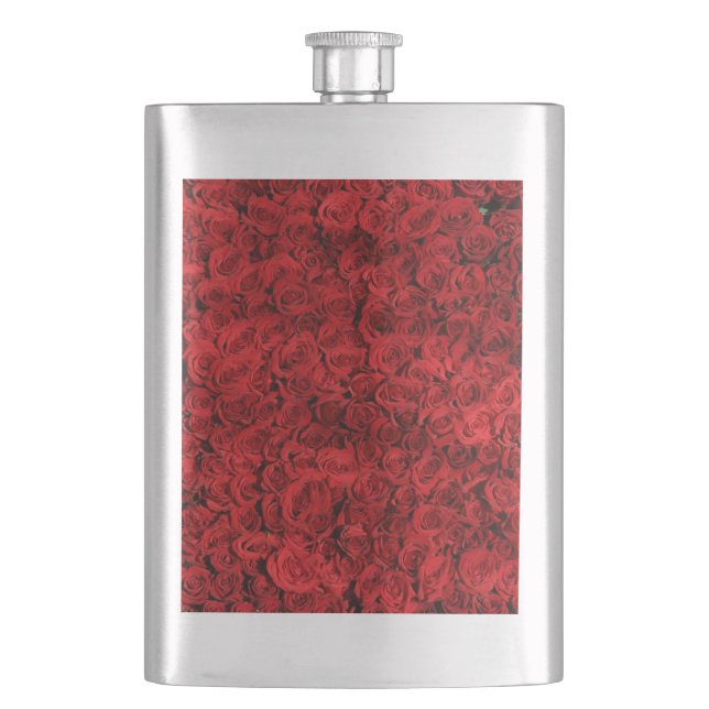 Petaca Red Rose Flowers (Anverso)