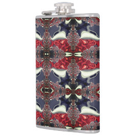 Petaca Reflejar imagen generando forma repetida, sobre bl