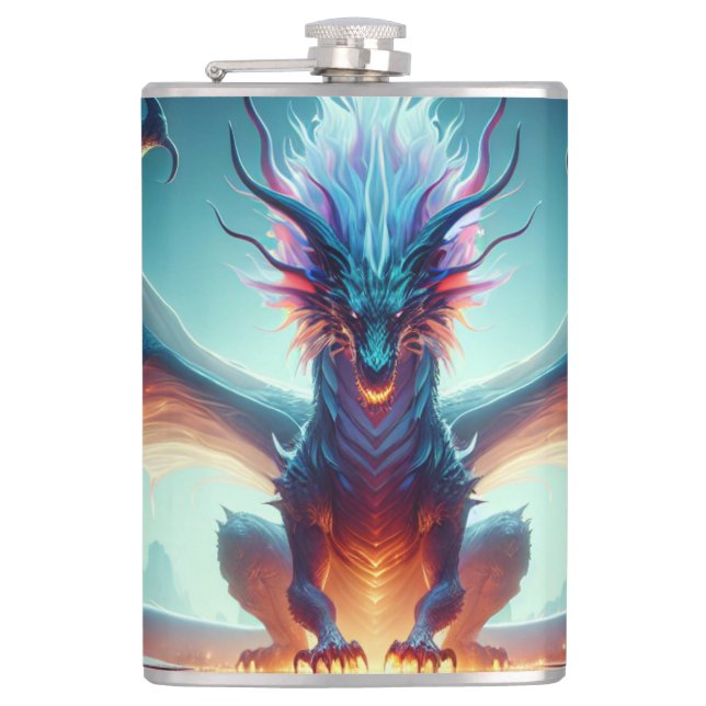 Petaca Reflexión sobre el dragón mágico (Anverso)