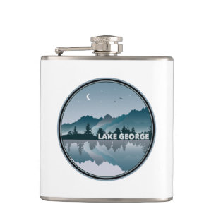 Petaca Reflexión sobre el lago George New York