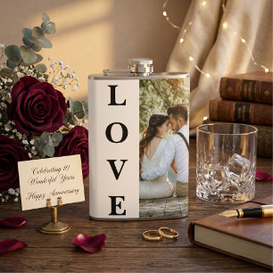 Petaca Regalo de aniversario de boda con foto de pareja p