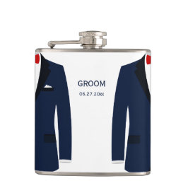 Petaca Regalo de Boda Gay Flask Personalizado Para Azul G