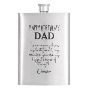 Petaca Regalo de cumpleaños de papá personalizado