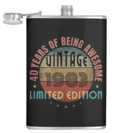 PETACA REGALO DE CUMPLEAÑOS GENIAL TENDENCIA AÑO DE NACIM