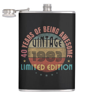 PETACA REGALO DE CUMPLEAÑOS GENIAL TENDENCIA AÑO DE NACIM