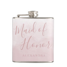 Regalo de Dama de Honor de Boda de Rosa Rosa Rosad