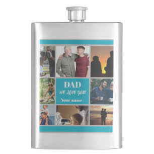 Petaca Regalo del Día del Padre para Papá Foto y Nombre