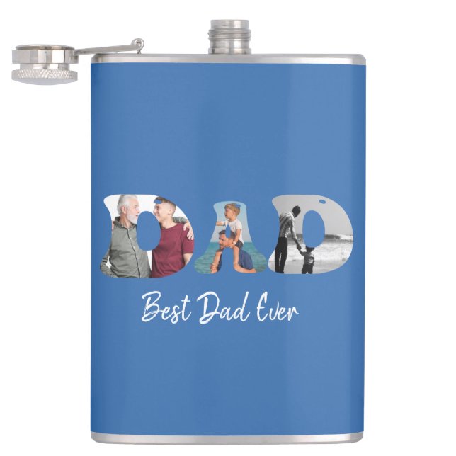 Petaca Regalo del Día del Padre para Papá \ Mejor Papá de (Abierto)