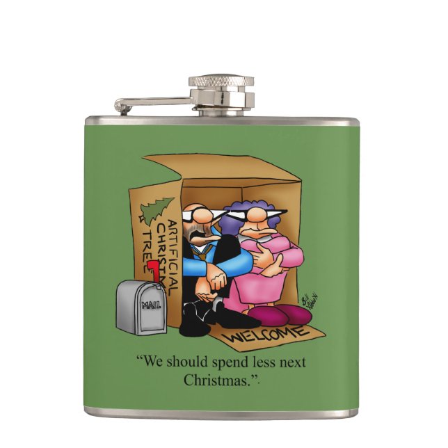 Petaca Regalo del Humor Flask para navidades (Anverso)