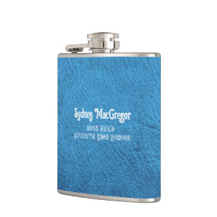 Petaca Regalo Grad de piel falsa Aqua Blue Daughter