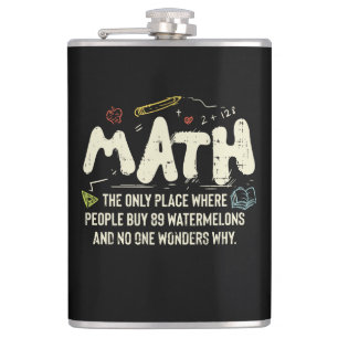 Petaca Regalo para profesor de matemáticas Matemáticas Ma