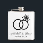 Petaca Regalo personalizado de la máscara de regalo de lo<br><div class="desc">Regalo personalizado de la máscara de regalo de los Groomsmen</div>