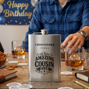 Petaca Regalo Personalizado para Primo Increíble