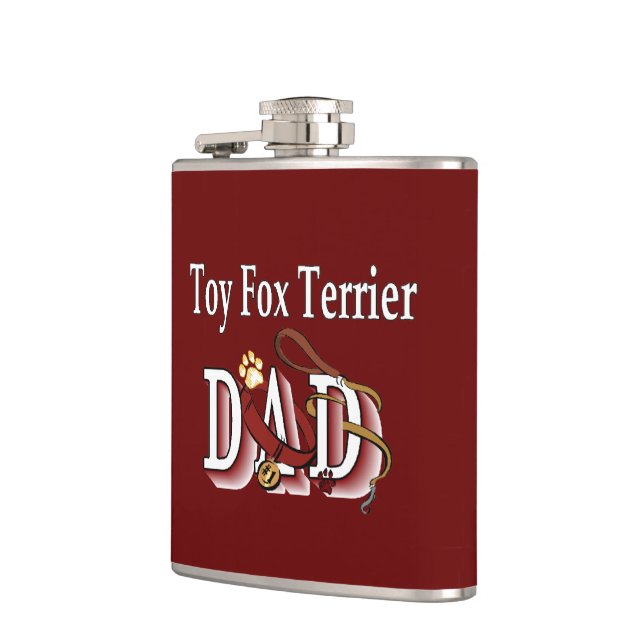 Petaca Regalos de Toy Fox Terrier Dad (Izquierda)
